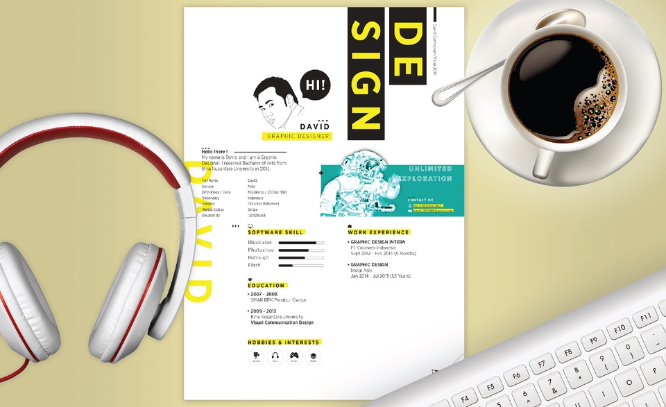 Portfolio & Resume - Desain CV Menarik & Profesional - 2