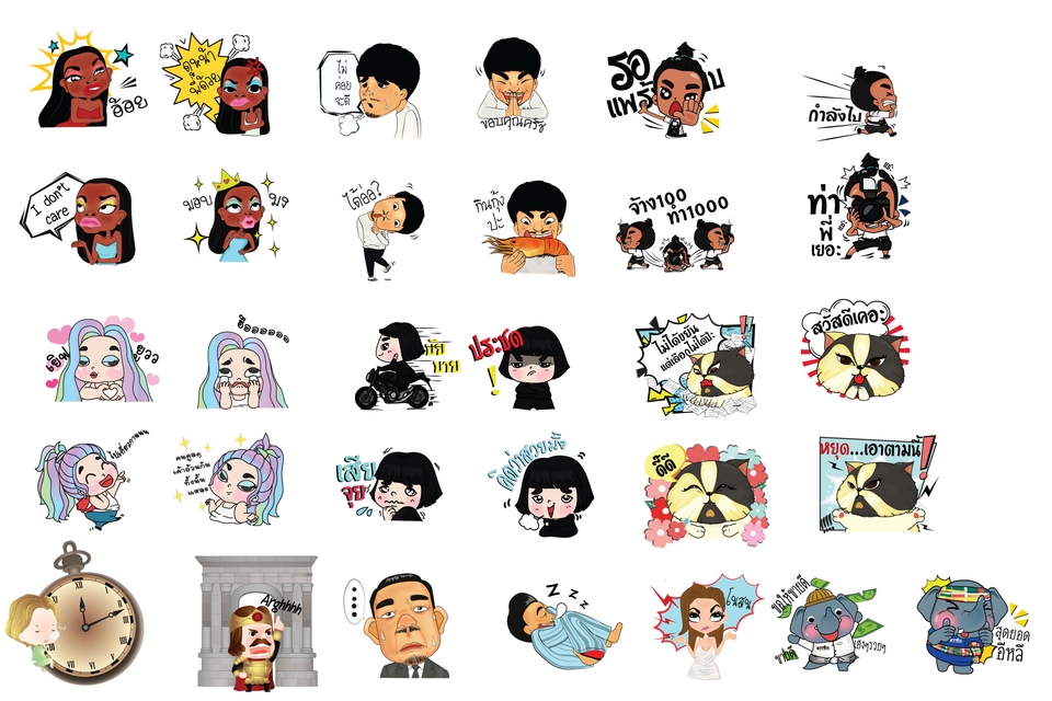 ออกแบบ LINE Sticker - รับวาดและออกแบบสติ๊กเกอร์ไลน์ - 7