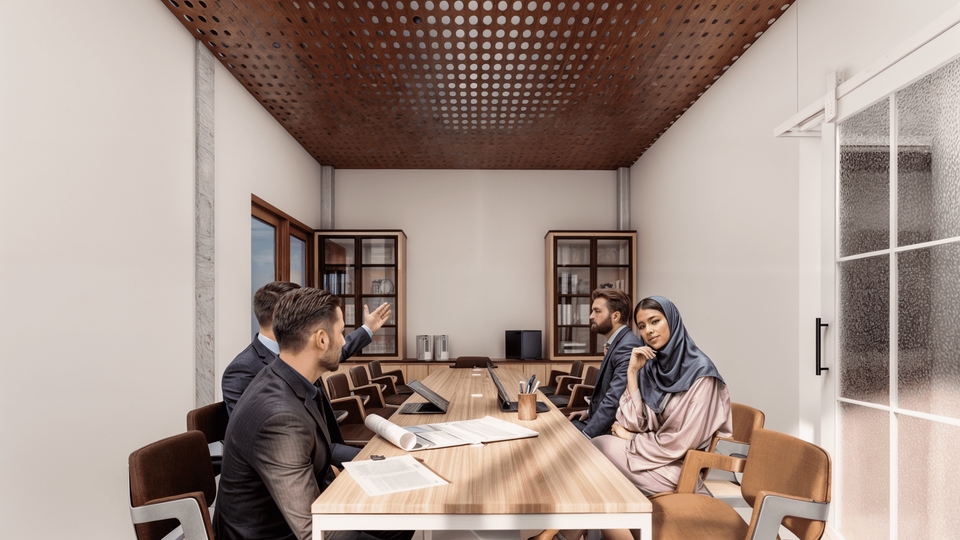 Jasa desain interior kantor minimalis untuk meningkatkan produktivitas dan estetika ruangan kerja.