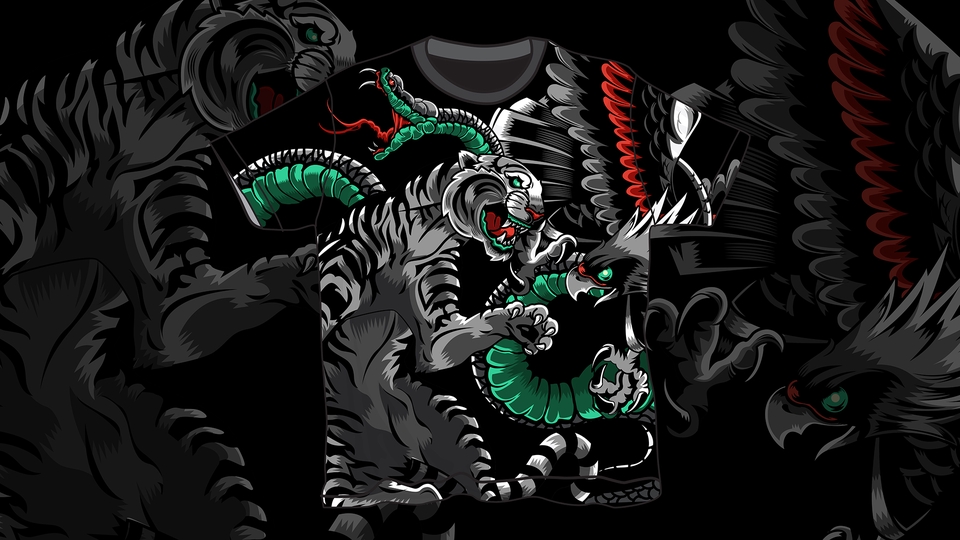 วาด/ออกแบบแพทเทิร์นเสื้อผ้า - ออกแบบลายเสื้อยืด และ ลายผ้าแพทเทิร์น ลายพิมพ์แบบต่อเนื่อง - 11