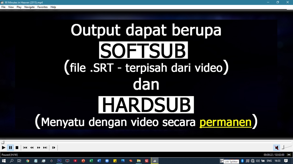 Subtitle - Subtitle (Inggris dan Indonesia) - Terjangkau & Selesai 1x24 Jam - 3