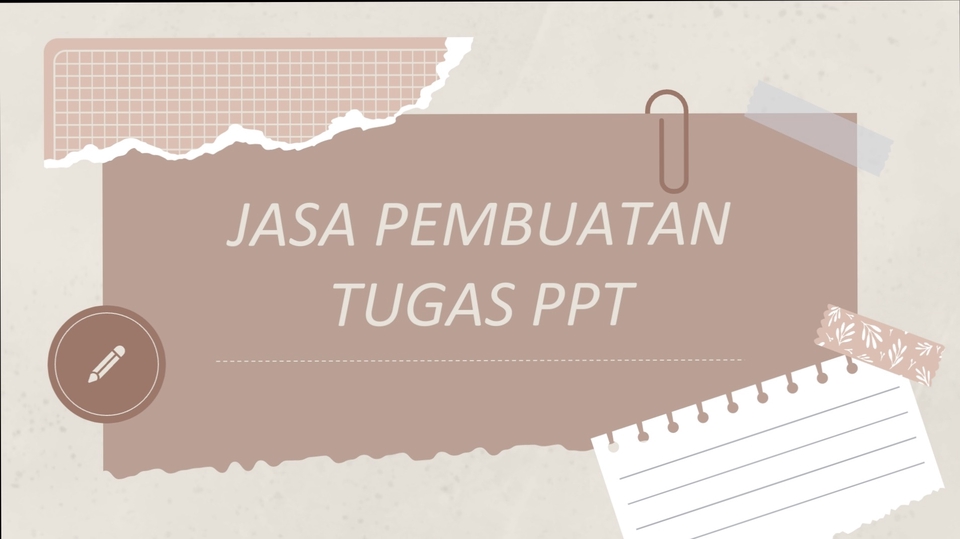 Presentasi - Jasa Desain Tugas PPT - 1