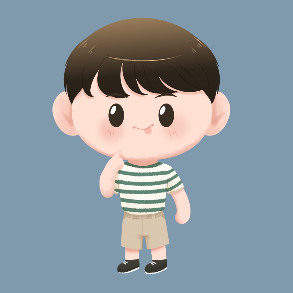 Jasa ilustrasi digital, gambar kartun anak laki laki lucu, ilustrasi kartun anak imut, gambar ilustrasi lucu, jasa pembuatan ilustrasi anak