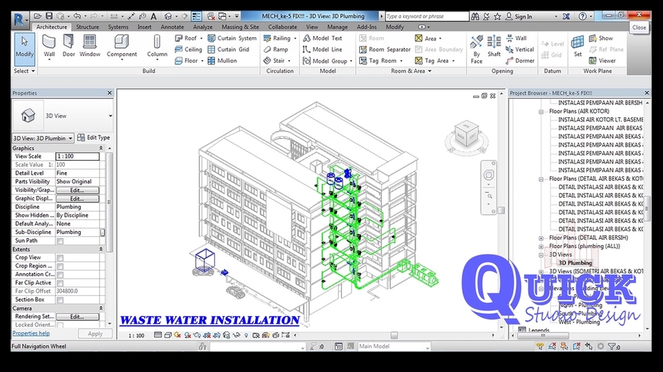 CAD Drawing - Modeling Revit Ars, Str & MEP (Recommended) - 18