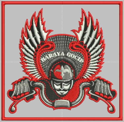 Gambar dan Ilustrasi - Desain bordir logo - 4