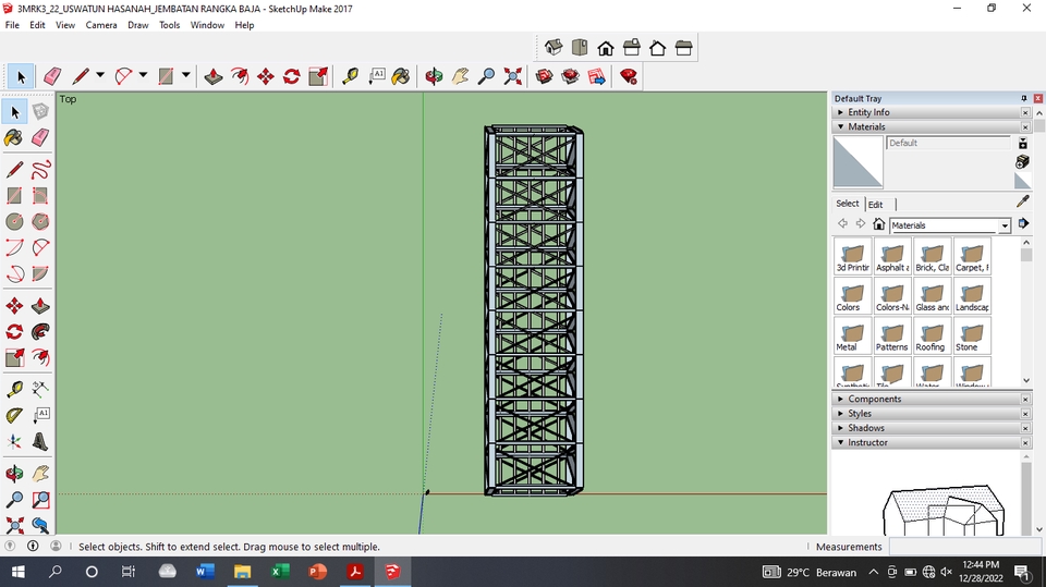 3D & Perspektif - gambar 3D dengan Sketchup  - 3