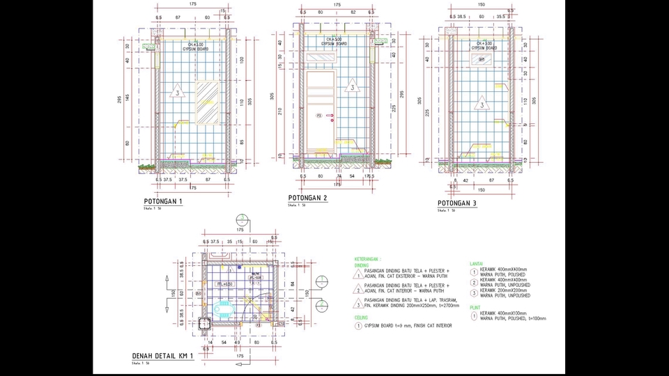 CAD Drawing - CAD Drawing/Gambar Kerja AutoCAD Arsitektur, Struktur, Mekanikal Elektrikal - 9