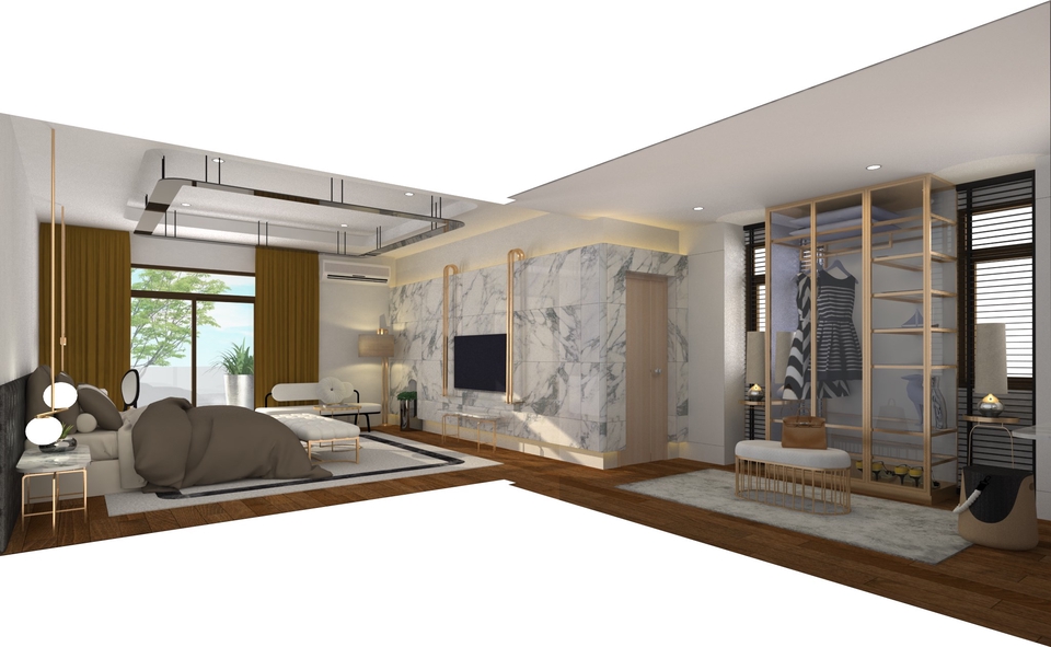 รับขึ้นงานโมเดล/ออกแบบภาพ 3D Perspective / เรนเดอร์ภาพเสมือนจริง ...
