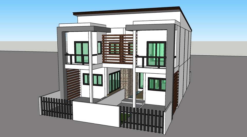3D Perspective - รับขึ้นโมเดล 3D Perspective และออกแบบเขียนแบบขออนุญาติก่อสร้างอาคารพื้นที่ไม่เกิน 1,000 ตร.ม. - 14