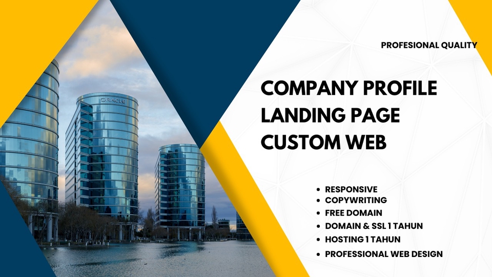 Web Development - Website Company Profile, Landing Page & Custom Website Dgn Professional Web Design, Mobile Friendly - 1