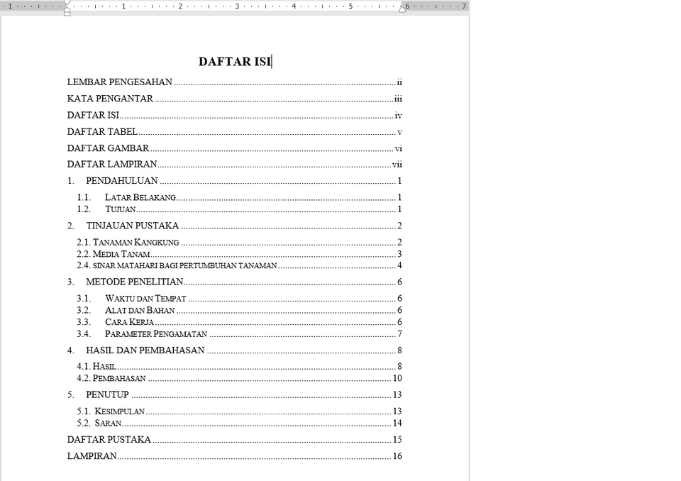 Pengetikan Umum - Membuat Daftar Isi Cepat dan Rapih - 3