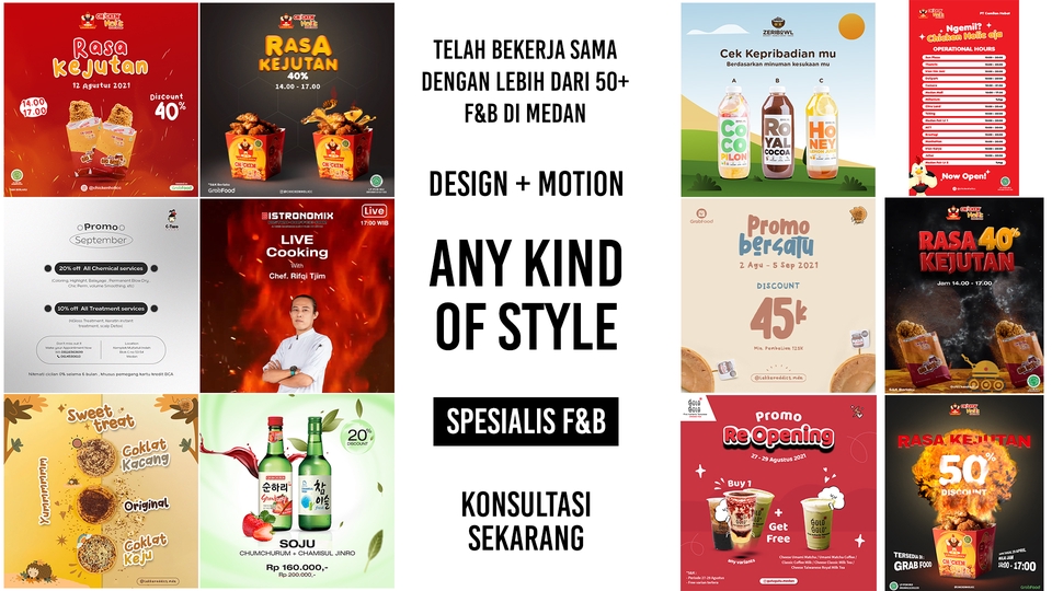 Motion Graphics - MOTION GRAPHIC SOSIAL MEDIA (1 HARI JADI) SPESIALIS F&B - 1