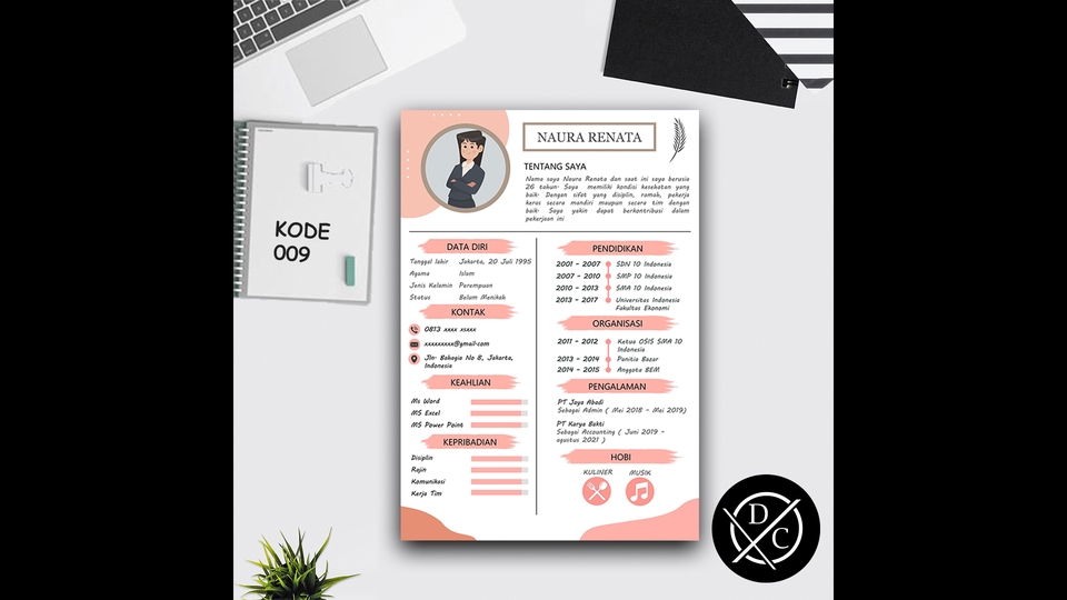 Portfolio & Resume - Desain CV/Resume Menarik Portofolio Professional ( 1x 24 jam ) - 10