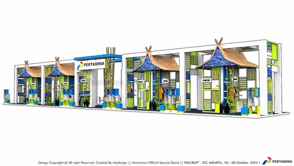 3D & Perspektif - DESAIN BOOTH PAMERAN 50 K (1 HARI & NEGO )  - 5