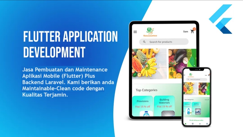 Jasa Pembuatan Aplikasi Mobile Profesional - Jasa Pembuatan Aplikasi Mobile (Flutter) Murah.