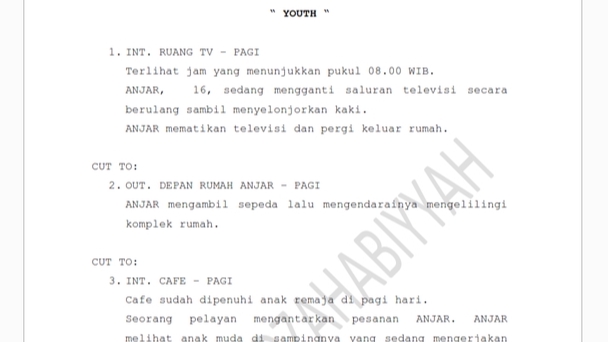 Jasa Tulis Naskah Video Pendek (1-5 menit)
