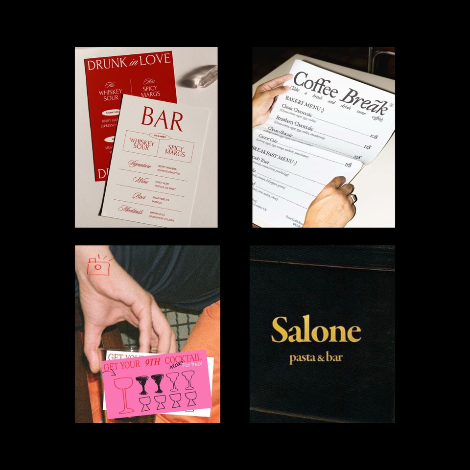 ออกแบบเมนูอาหาร ออกแบบโปสเตอร์ ออกแบบป้ายร้าน ออกแบบโบรชัวร์ รับออกแบบโบรชัวร์ ออกแบบแผ่นพับ ออกแบบบัตรเชิญ ออกแบบการ์ดแต่งงาน ออกแบบการ์ด ออกแบบแคตตาล็อก