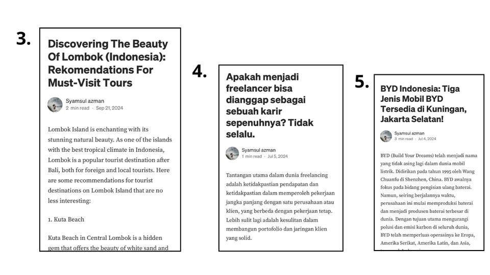 Penulisan Konten - Saya akan menulis artikel dan blog post untuk Anda - 6
