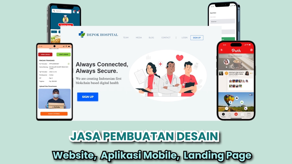 UI & UX Design - Desain UI UX  Mobile App,Website dan Landing Page - 1