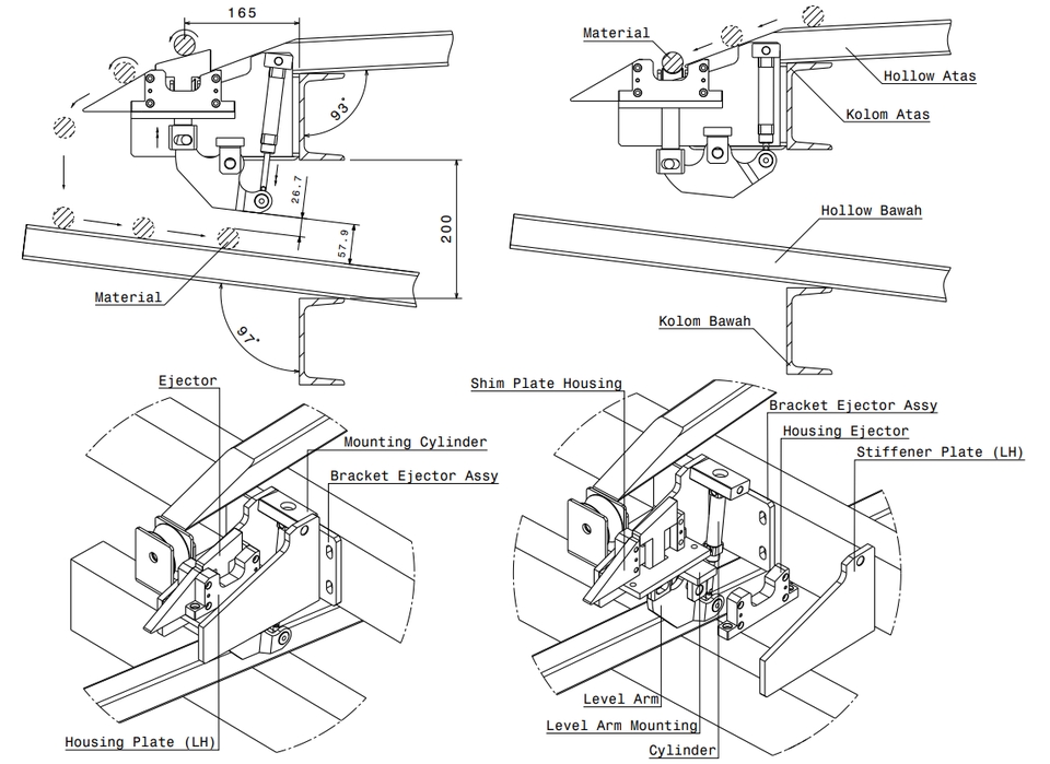 CAD Drawing - Desain Improve Mekanik Mesin - 2