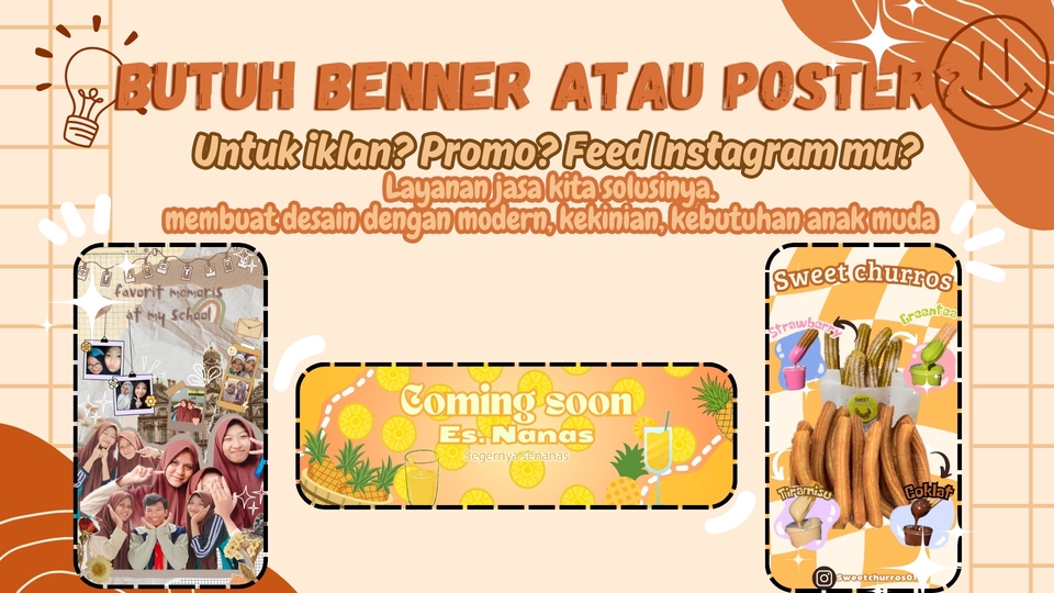 JASA BUAT BANNER INSTAGRAM desain banner unik untuk promosi feed instagram dan iklan online shop toko online