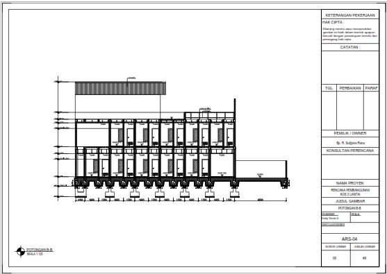 CAD Drawing - Gambar Kerja dan Gambar IMB - 3