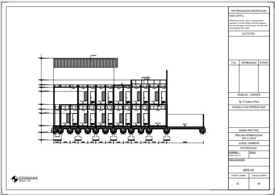 CAD Drawing - Gambar Kerja dan Gambar IMB  - 3