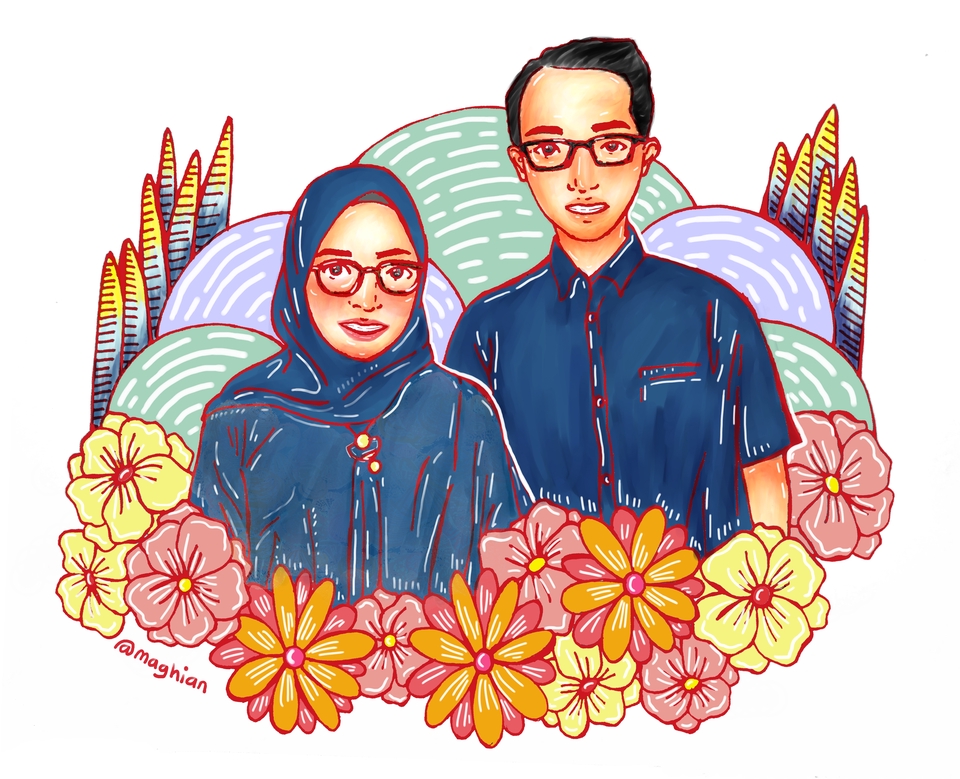 Gambar dan Ilustrasi - Ilustrasi Potrait DIgital Colorful Jadi 2 Hari - 5