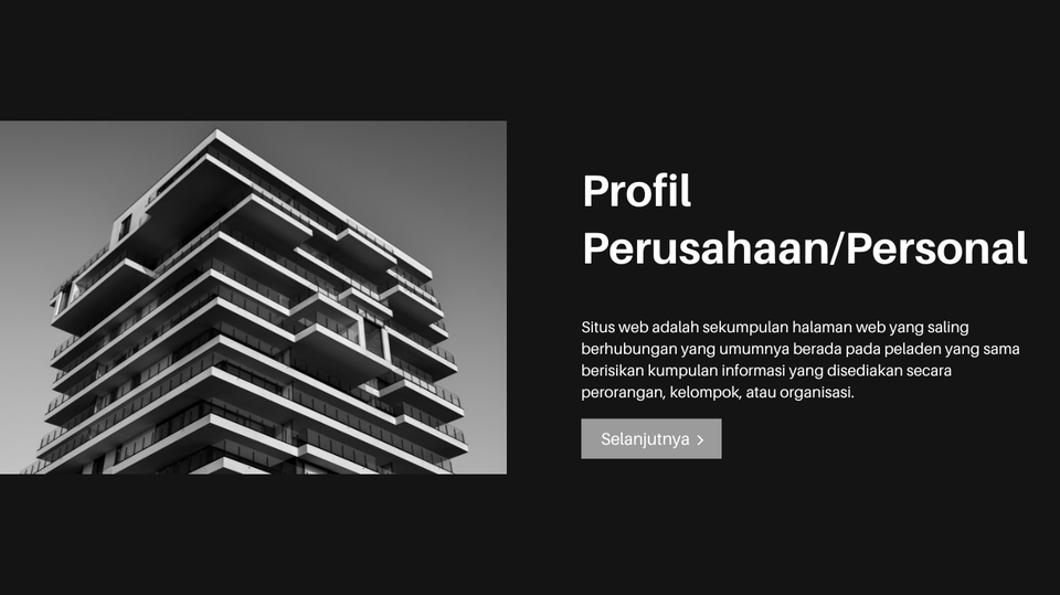 Jasa pembuatan website perusahaan untuk company profile, harga website company profile.