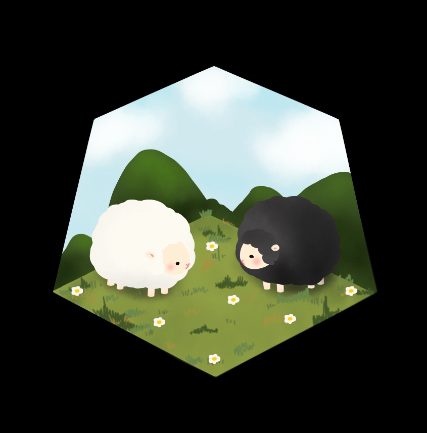 รับวาดรูปแกะน่ารัก วาดภาพประกอบ สไตล์การ์ตูน