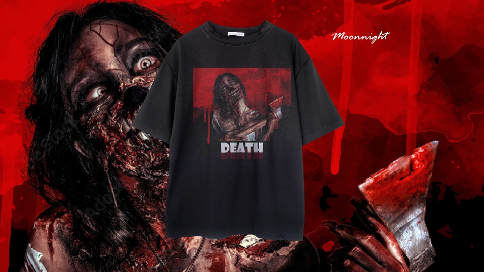 ออกแบบเสื้อยืด แฟชั่นสไตล์สยองขวัญ ลายกราฟิก