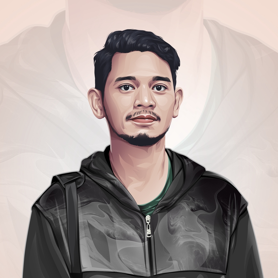 Gambar Potret - membuat realistik kartun,kartun karikatur,vector portrait,illustrasi wajah untuk hadiah anda - 13