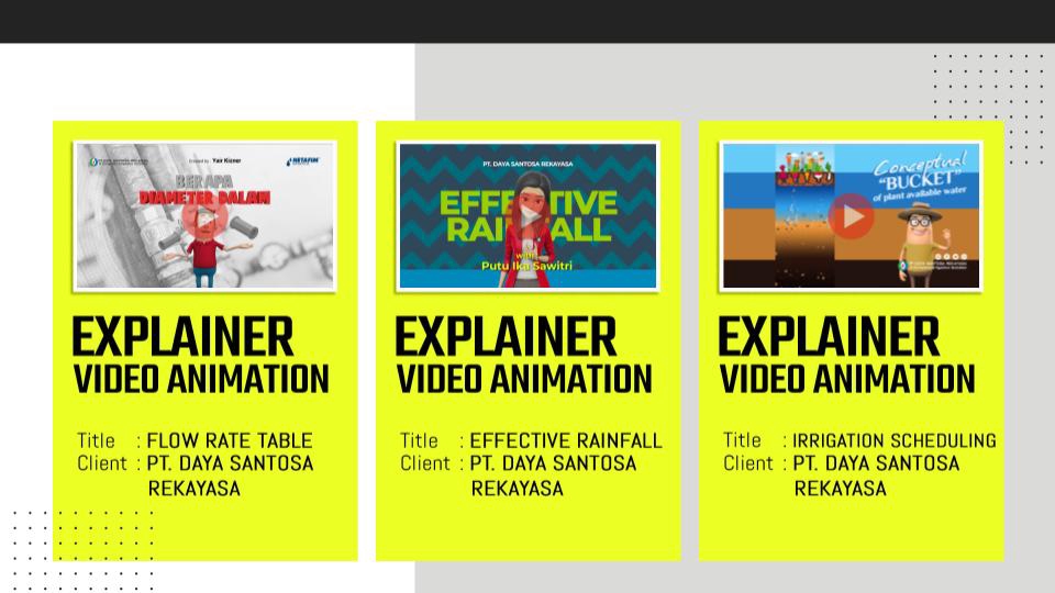 Jasa edit video explainer untuk PT Daya Santosa Rekayasa. Layanan pengeditan video profesional dan berkualitas tinggi untuk menjelaskan produk dan layanan.