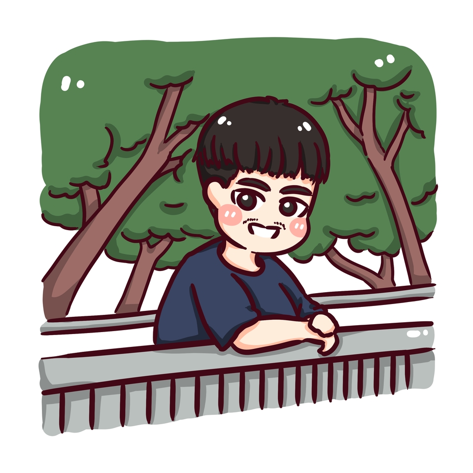วาดภาพการ์ตูน - วาดการ์ตูนสไตล์น่ารักจากภาพถ่าย/วาดการ์ตูนFANART - 3