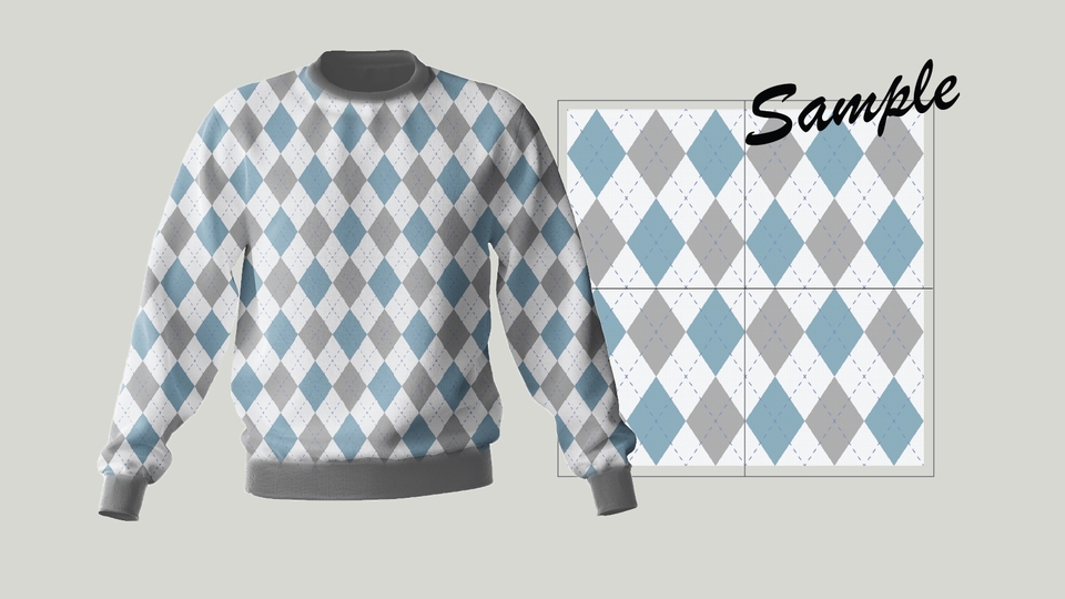 วาด/ออกแบบแพทเทิร์นเสื้อผ้า - ออกแบบแพทเทิร์น Repeat ลายผ้า - 3