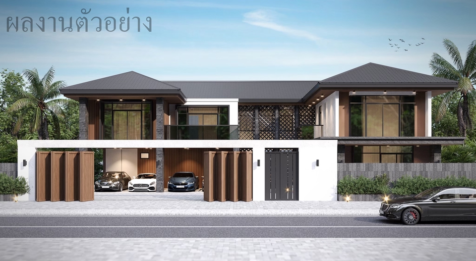 3D Perspective - รับทำและออกแบบ 3D Perspective Exterior - 15