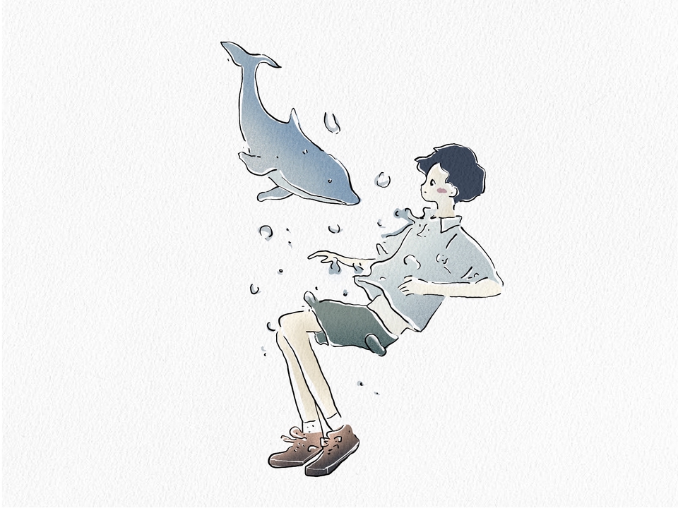 วาดภาพประกอบ - วาดภาพประกอบ สไตล์มินิมอล สีน้ำ - 7