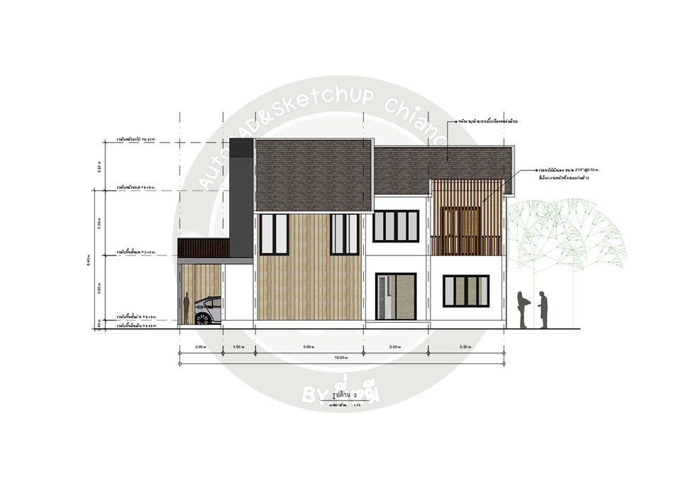 เขียนแบบวิศวกรรมและออกแบบโครงสร้าง - รับงานเขียนแบบ AutoCAD ทุกชนิด  - 8