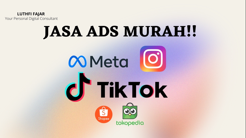 Digital Marketing - Jasa Digital Marketing MURAH (Facebook Ads, Instagram Ads, Tiktok Ads, dan MarketPlace Ads) - 1