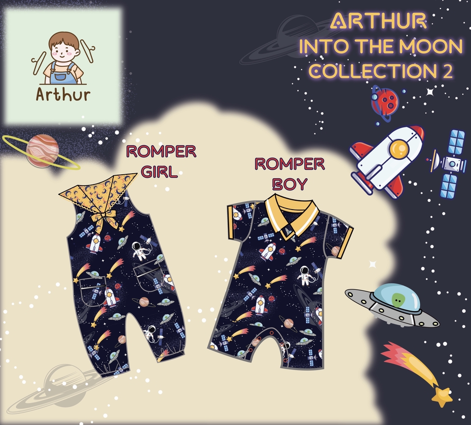 วาด/ออกแบบแพทเทิร์นเสื้อผ้า - ชุดเด็ก ชุดคู่ แม่ลูก ชุด set พ่อ แม่ลูก - 26