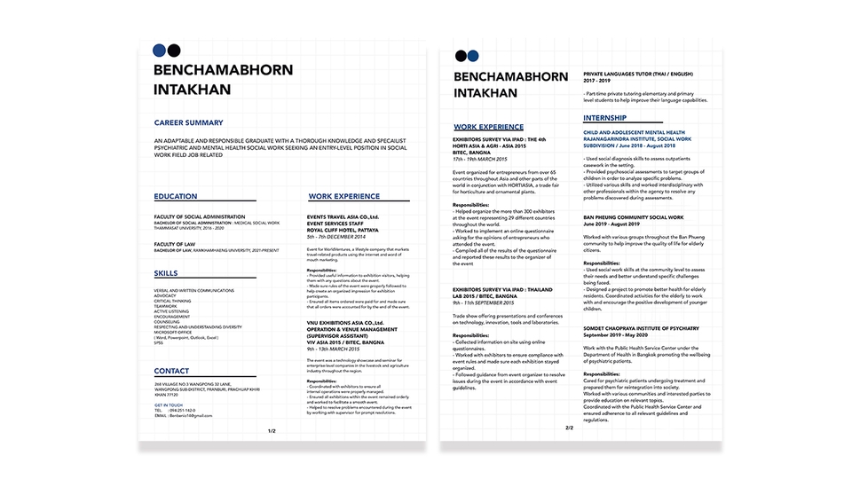Portfolio & Resume - RESUME AND COVER LETTER WITH UNIQUE DESIGN - 11