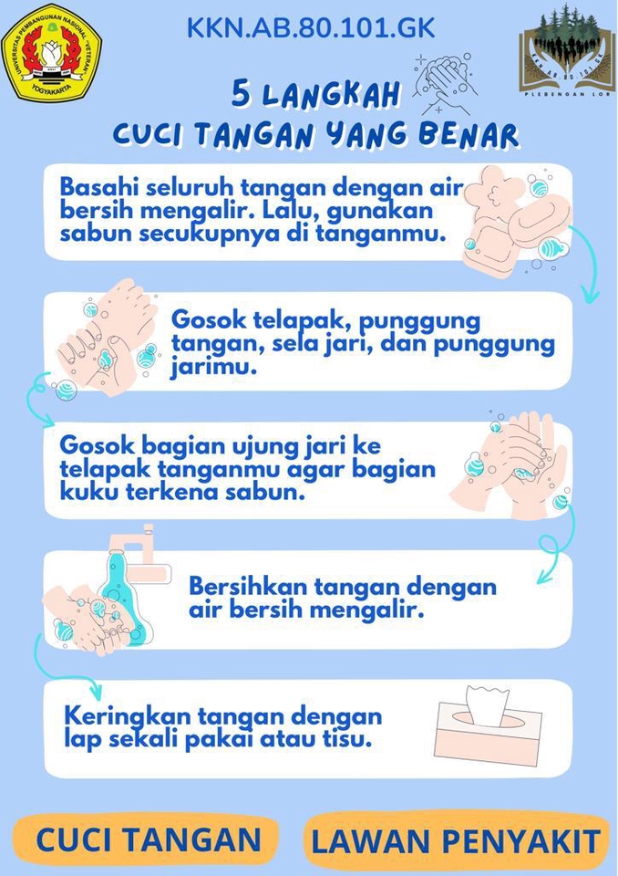 5 langkah mencuci tangan yang benar, cuci tangan, lawan penyakit, kebersihan, kesehatan, cuci tangan pakai sabun, cara cuci tangan yang benar