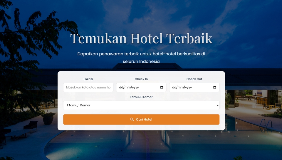 Jasa Pembuatan Website Profesional dan Berkualitas Tinggi - Temukan Hotel Terbaik di Indonesia