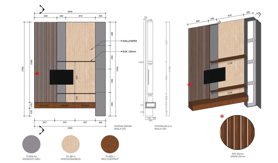 3D & Perspektif - Desain Interior Modern Minimalist - 7