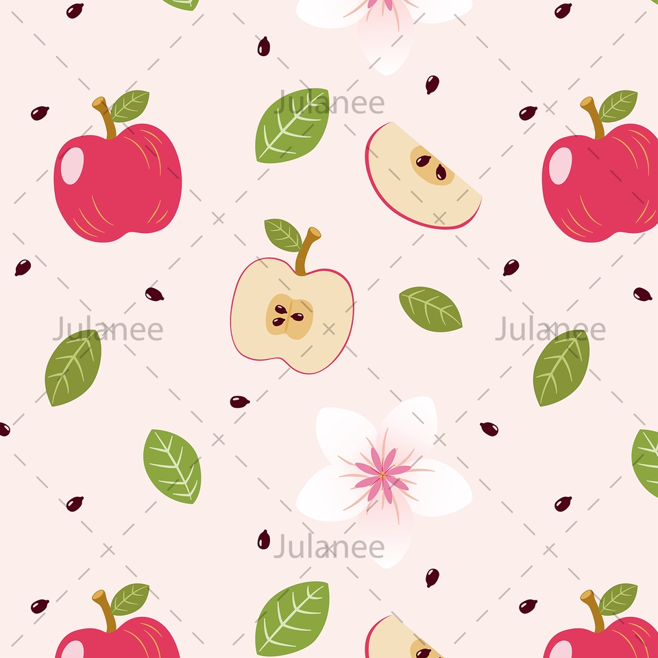 ออกแบบลายผ้า - รับออกแบบลายผ้า Pattern/Repeat สไตล์ Flat - 29