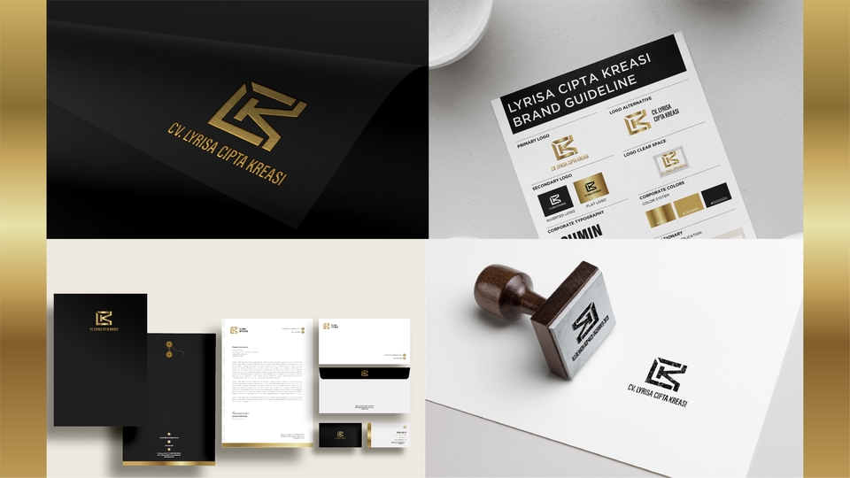 Identitas Visual Perusahaan Branding Modern Minimalis