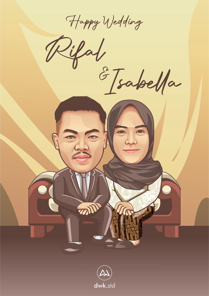 Gambar Potret - Karikatur Vector Art / Big Head - 2