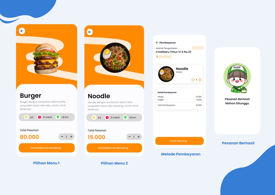 Figma UI/UX Deaign untuk mobile app, web dan landing page