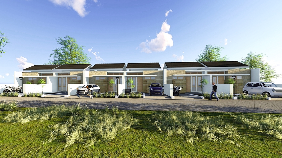 3D & Perspektif - Desain Rumah | 3D Modeling | Rendering - 4