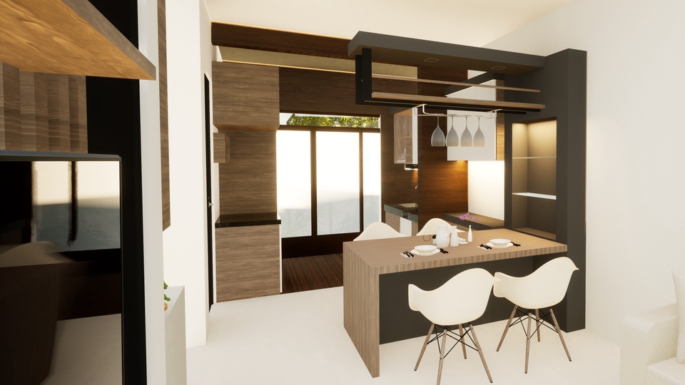 3D & Perspektif - Desain Interior Modern Minimalist - 1